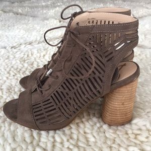EUC Sam Edelman laser cut booties